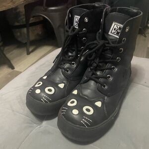 T.U.K. - Black Kitty Sneaker Boots